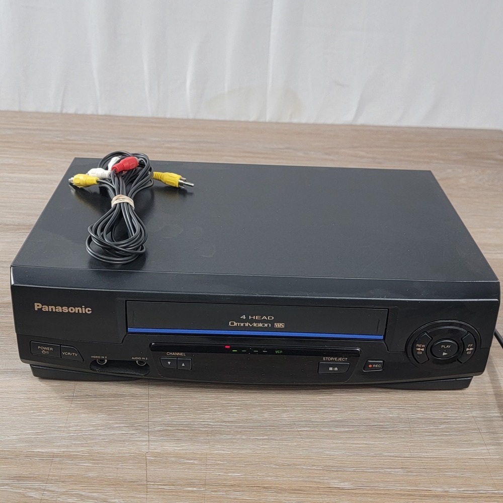 Panasonic PV-V4021 Omnivision 4 Head VHS VCR Player Black 2001